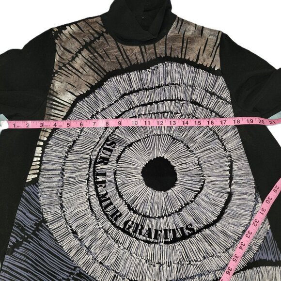 Tokuko 1er Vol tunic geometric design dress - size 4 (U.S.) Black – used - Picture 10 of 12